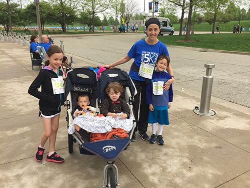 stroller with kids